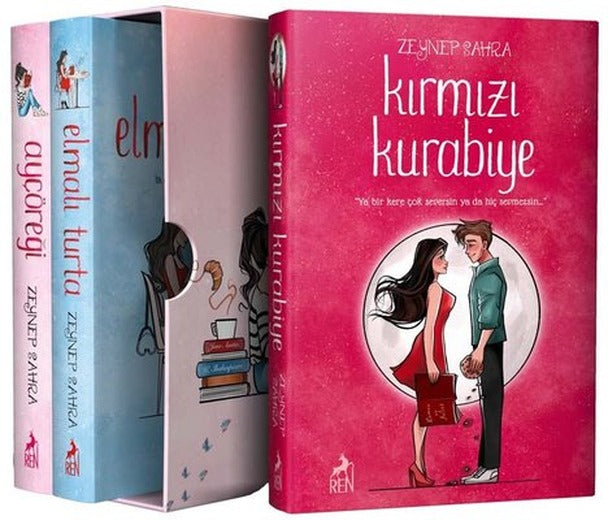 Ayçöreği -Elmalı Turta - Kırmızı Kurabiye Seti - 3 Kitap Takım | Ren Kitap