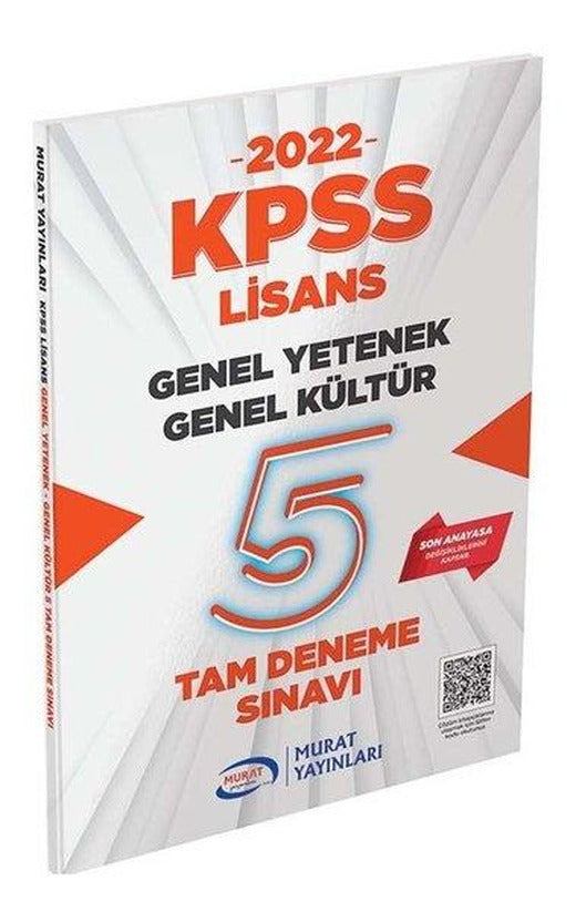 2022 KPSS Lisans GKGY 5 Deneme | Murat Yayınları (İnce Kapak)