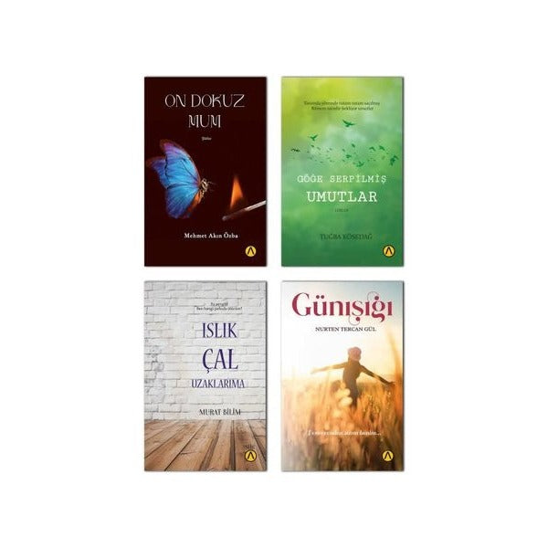 Harflerin Dansı Şiir Kitapları Seti - 4 Kitap Takım | Ares Kitap (İnce Kapak)