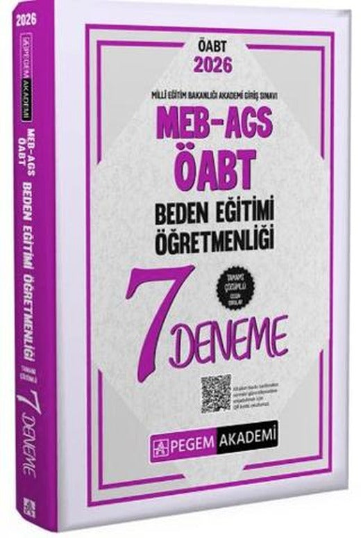 2026 MEB AGS ÖABT Beden Eğitimi Öğretmenliği Tamamı Çözümlü 7 Deneme | Pegem Akademi Yayıncılık (Ciltsiz)