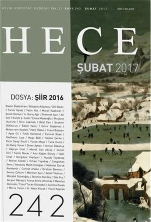 Hece Aylık Edebiyat Dergisi Sayı: 242 - Şubat 2017 | Hece Dergisi (Ciltsiz)