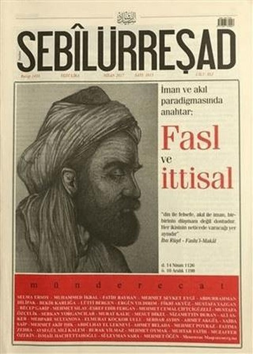 Sebilürreşad Dergisi Sayı: 1015 Nisan 2017 | Sebilürreşad Yayınevi (Ciltsiz)