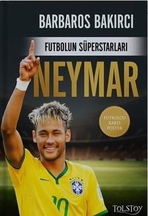 Neymar - Futbolun Süperstarları - Futbolcu Kartı Poster | Tolstoy Yayıncılık