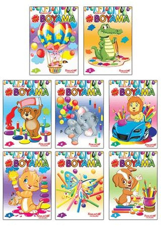 Süper Boyama (8 Kitap Takım)