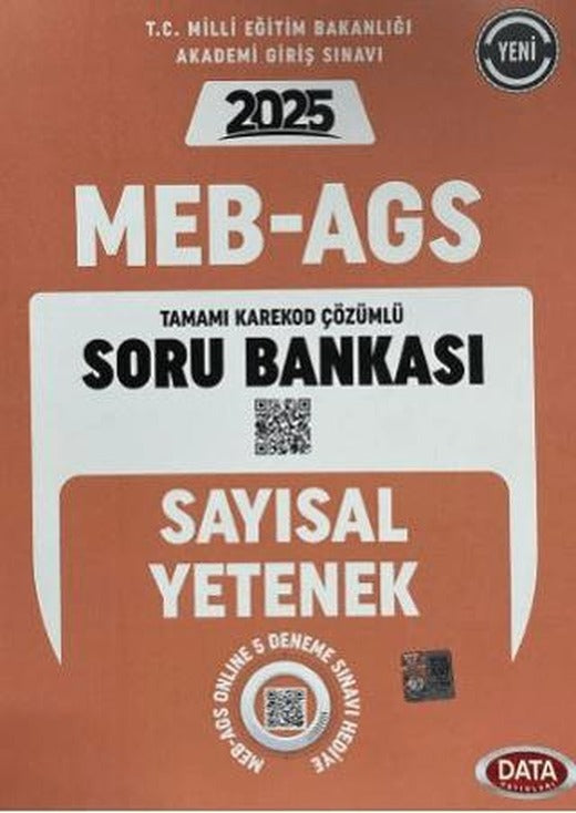 MEB - AGS Sayısal Yetenek (Matematik) Soru Bankası | Data Yayınları (Ciltsiz)