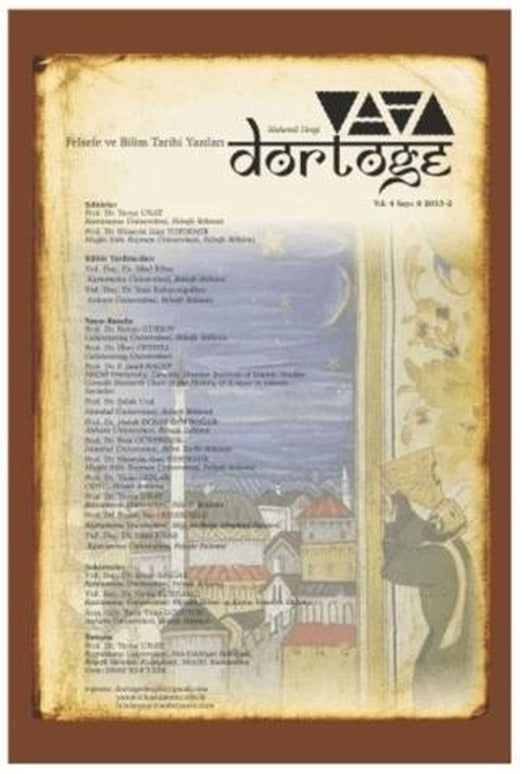 Dörtöğe Felsefe ve Bilim Tarihi Yazıları Hakemli Dergi Yıl: 4 Sayı: 8 | Dörtöğe Dergisi (Ciltsiz)