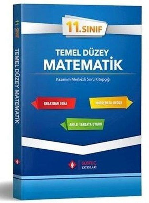 11.Sınıf Temel Düzey Matematik Tek Kitap | Sonuç Yayınları (İnce Kapak)