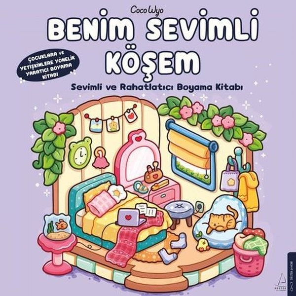 Benim Sevimli Köşem - Sevimli ve Rahatlatıcı Boyama Kitabı | Destek Yayınları (İnce Kapak)