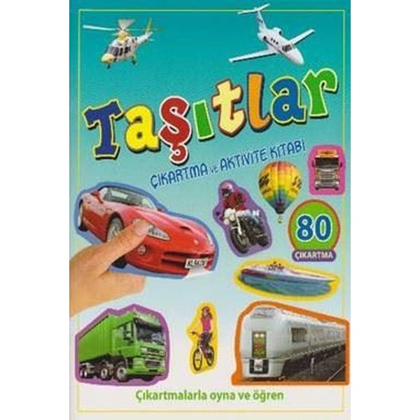 Taşıtlar Çıkartma ve Aktivite Kitabı | Parıltı Yayınları