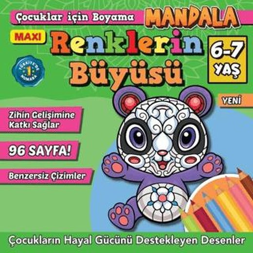 Maxi Renklerin Büyüsü Çocuklar İçin Boyama 10 | Maxi Yayıncılık (Ciltsiz)