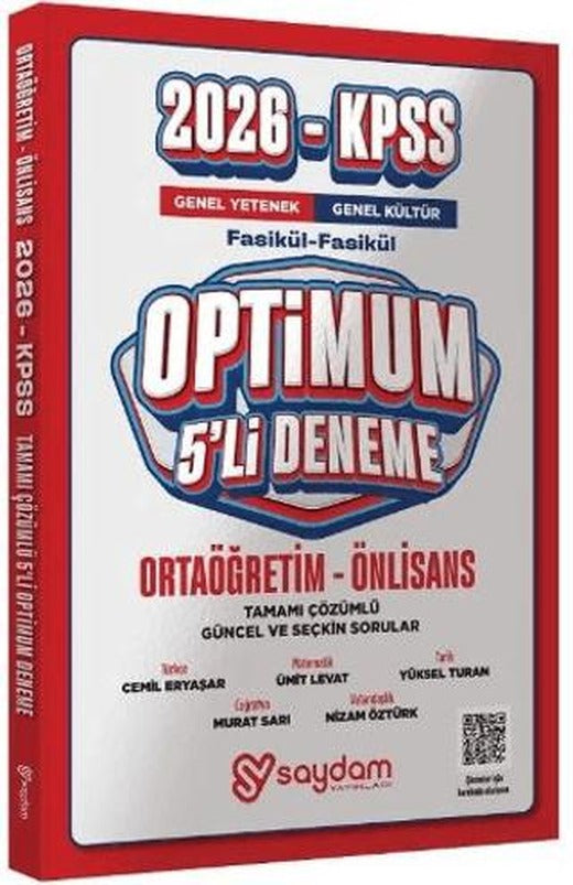 KPSS Ortaöğretim Önlisans Genel Yetenek Genel Kültür 5'li Çözümlü Deneme Seti