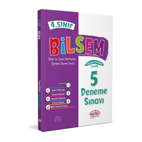 4. Sınıf Bilsem Çözümlü 5 Deneme Sınavı -