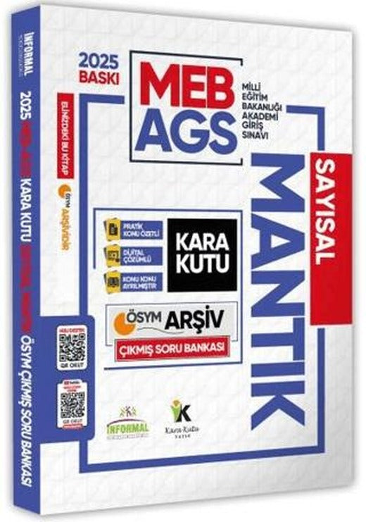 2025 MEB-AGS Sayısal Mantık Kara Kutu ÖSYM Çıkmış Soru Bankası Konu Özetli Video/PDF Çözümlü