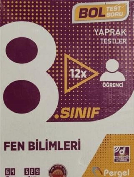 8. Sınıf Fen Bilimleri Kutu Test | Pergel Yayınları (Ciltsiz)