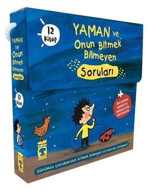 Yaman ve Onun Bitmek Bilmeyen Soruları Seti - 12 Kitap Takım Kutulu | Timaş Çocuk (İnce Kapak)