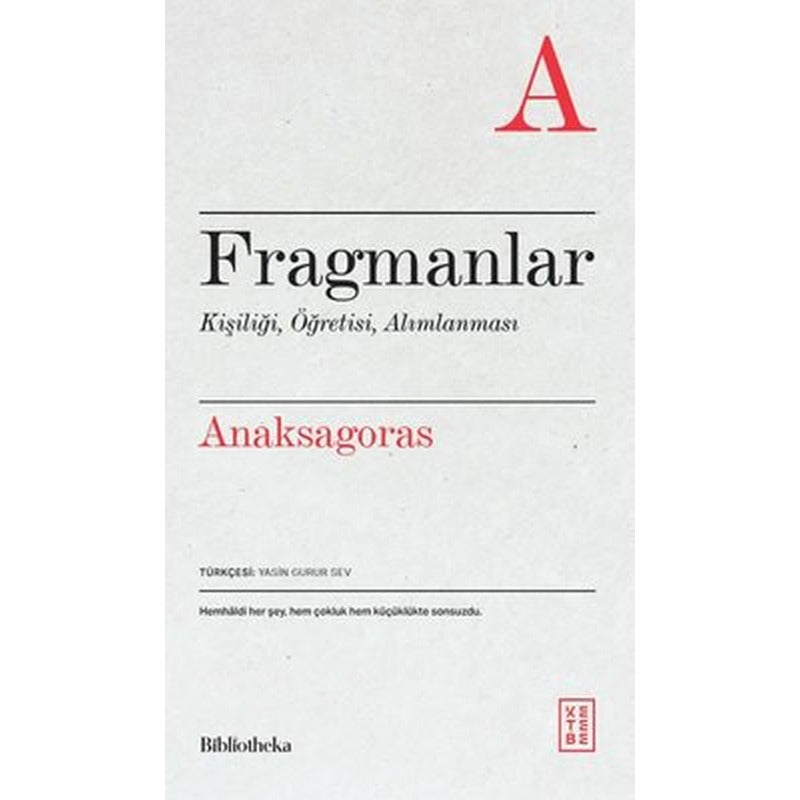 Fragmanlar - Kişiliği Öğretisi Alımlanması | Ketebe (İnce Kapak)