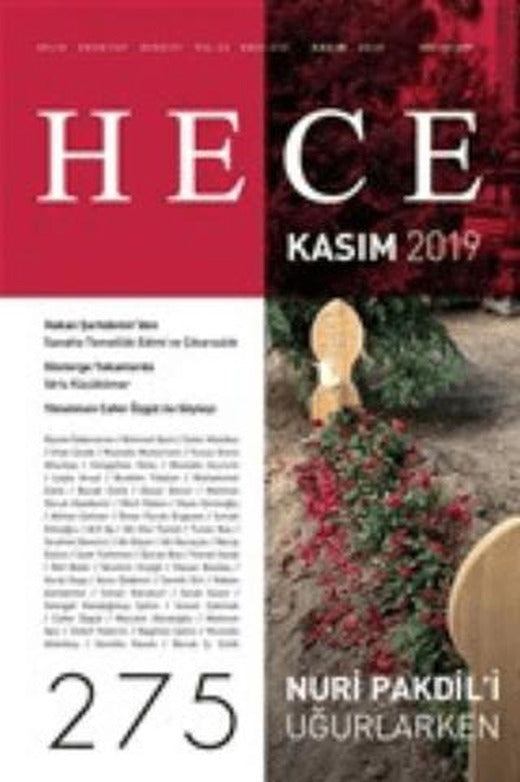 Hece Aylık Edebiyat Dergisi Sayı: 275 Kasım 2019 | Hece Dergisi (Ciltsiz)