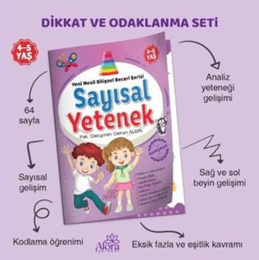 Sayısal Yetenek Matematik Bilişsel Beceri Serisi 4-5 Yaş