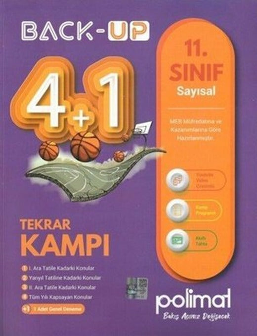 11. Sınıf Sayısal Back-Up 4+1 Kamp Kitabı | Polimat Yayınları