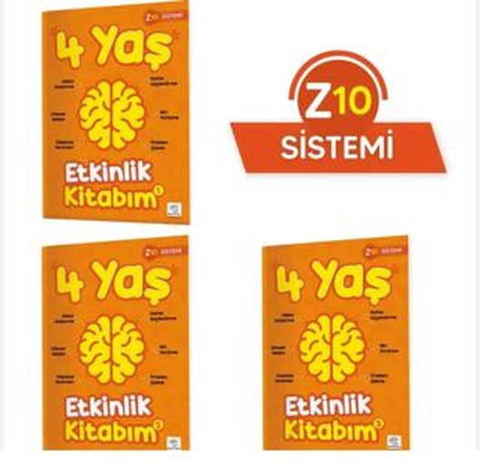 4 Yaş Etkinlik Kitabım Seti (Z10 Sistemi) | Yükselen Zeka Yayınları (Ciltsiz)