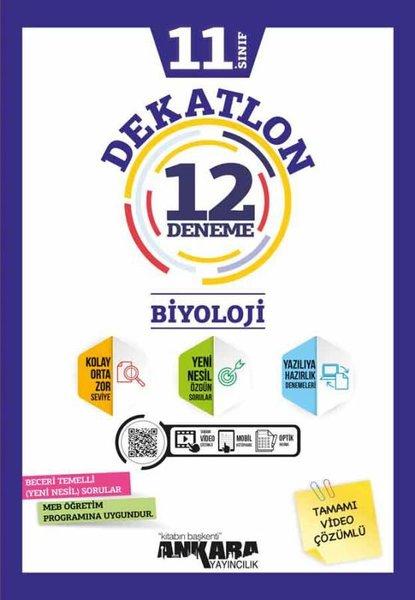 11. Sınıf Biyoloji Dekatlon Denemeleri ( 12 Adet ) | Ankara Yayıncılık (İnce Kapak)  - Resim 1