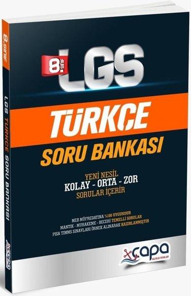 8. Sınıf Türkçe Soru Bankası | Çapa Yayınları (İnce Kapak)  - Resim 1