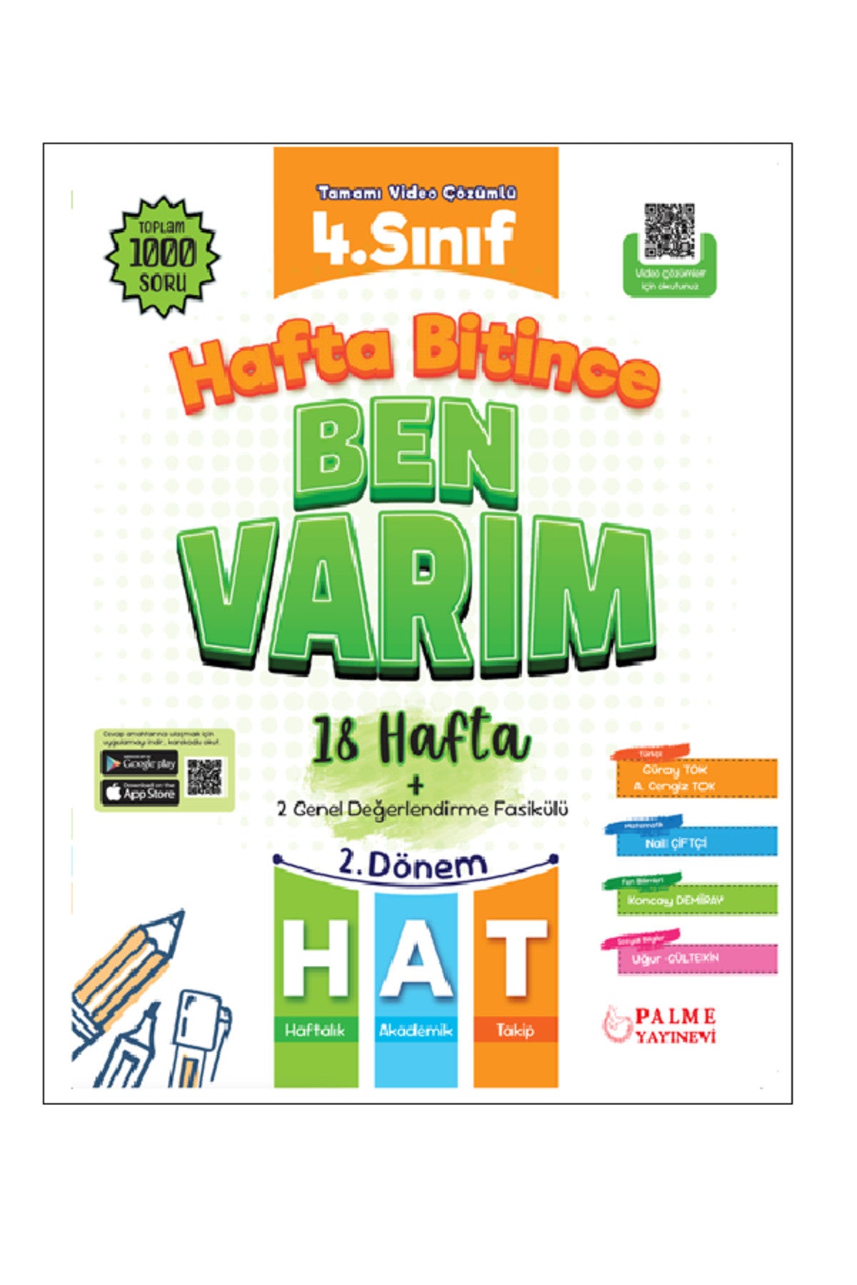 4.Sınıf Hafta Bitince Ben Varım (18 Hafta) (2.Dönem) *Maarif Modeli* kitap kapağı