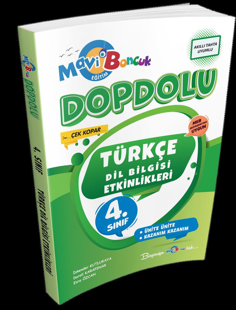 4.Sınıf Türkçe Dil Bilgisi Etkinlikleri - Mavi Boncuk kitap kapağı
