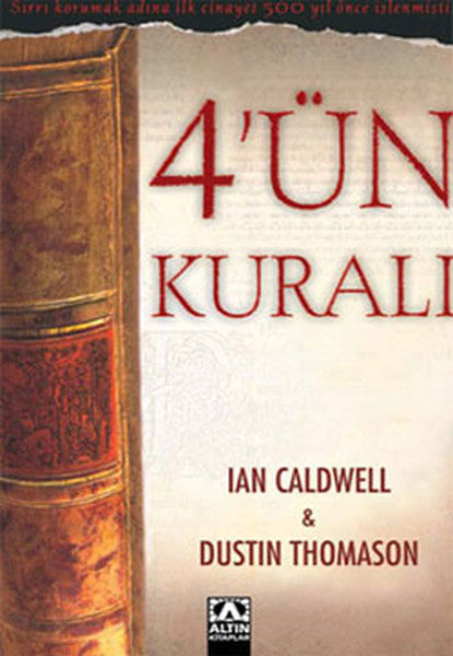4'ün Kuralı - Ian Caldwell kitap kapağı