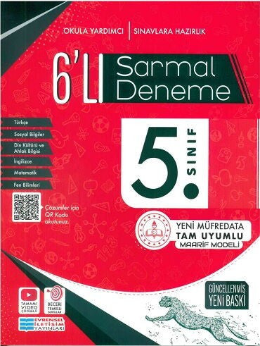 5. Sınıf 6 lı Sarmal Deneme Evrensel İletişim Yayınları - Evrensel İletişim Komisyon kitap kapağı