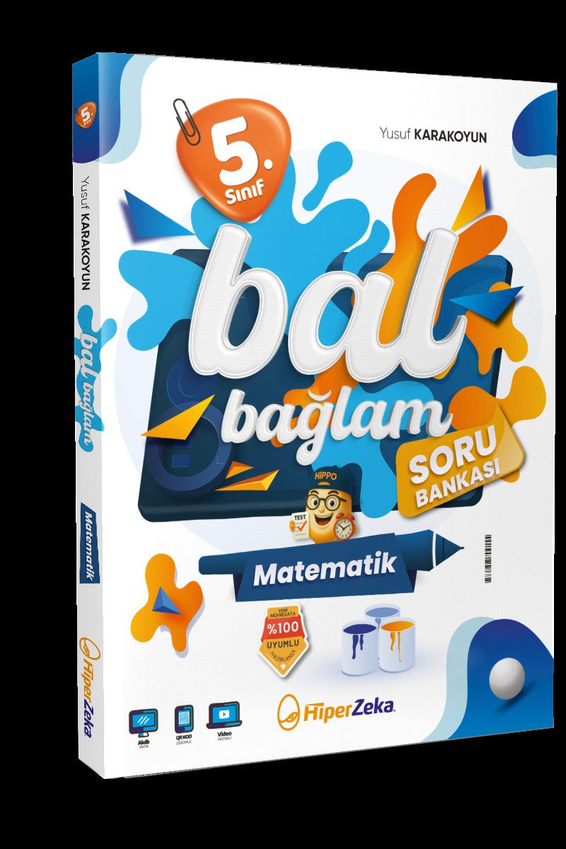 5. Sınıf BAL BAĞLAM Matematik Soru Bankası Hiper Zeka Yayınları kitap kapağı