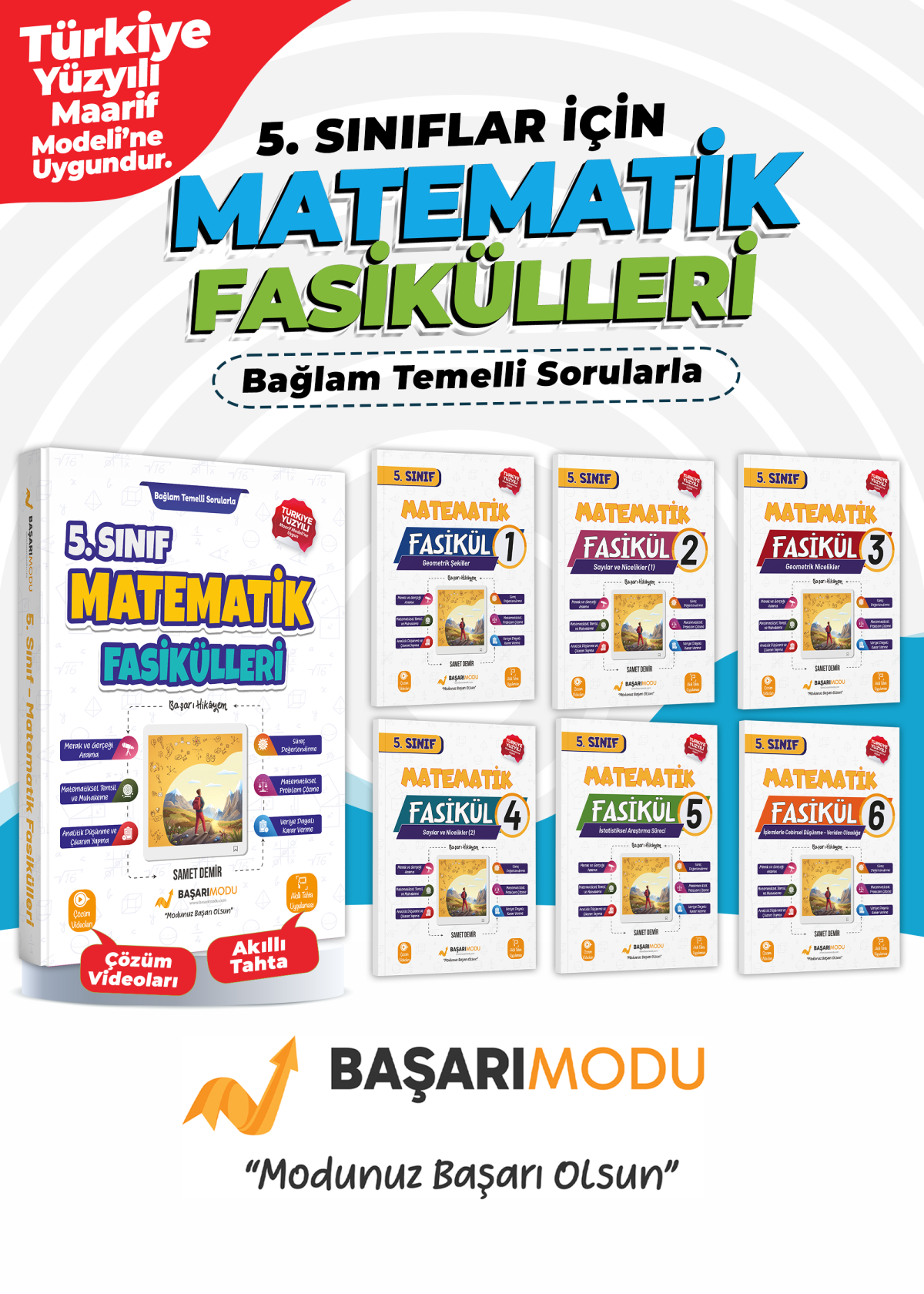 5. Sınıf Başarı Modu Matematik Fasikülleri kitap kapağı