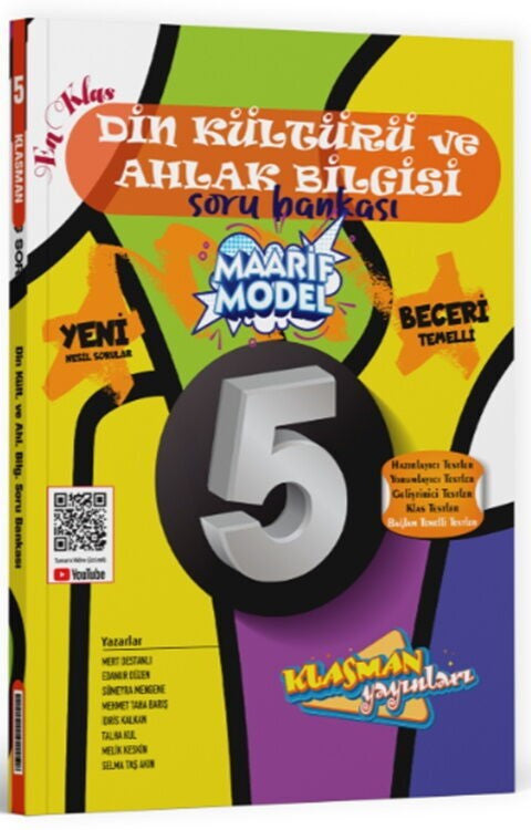 5. Sınıf Din Kültürü ve Ahlak Bilgisi Soru Bankası Klasman Yayınları kitap kapağı