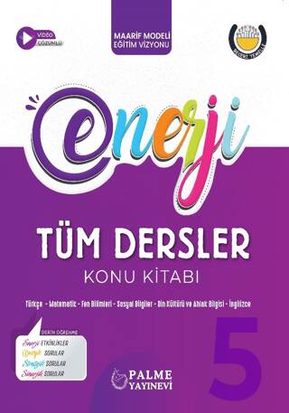 Palme 5. Sınıf Tüm Dersler Enerji Konu Kitabı Yeni - Bekir Yılmaz kitap kapağı
