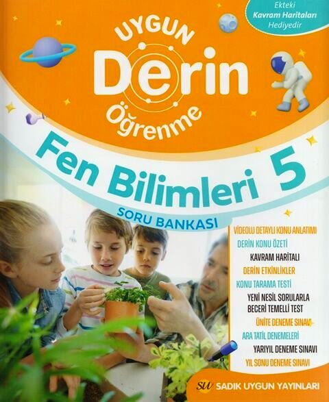 5. Sınıf Fen Bilimleri Derin Öğrenme Soru Bankası kitap kapağı