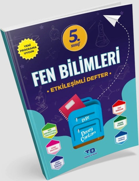 5. Sınıf Fen Bilimleri Etkileşimli Defter kitap kapağı