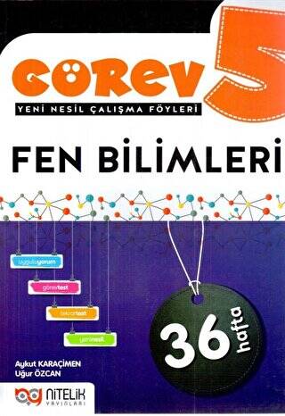 5. Sınıf Fen Bilimleri Görev Yeni Nesil Çalışma Föyleri - Aykut Karaçimen kitap kapağı