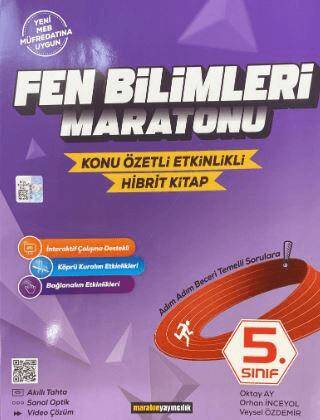 5. Sınıf Fen Bilimleri Maratonu Konu Özetli - Etkinlikli Kitap - Oktay Ay kitap kapağı