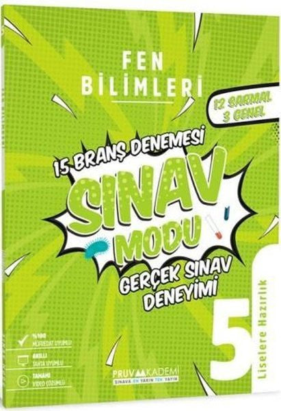 5. Sınıf Fen Bilimleri Sınav Modu 15 Deneme - Kolektif kitap kapağı