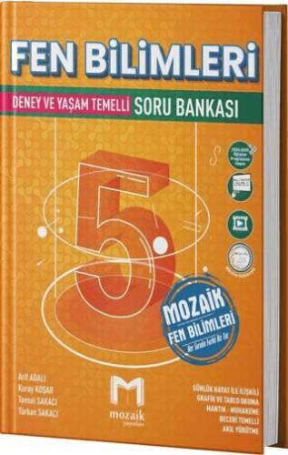 Mozaik Yayınları 5. Sınıf Fen Bilimleri Soru Bankası - Kolektif kitap kapağı