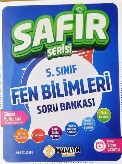 5. Sınıf Fen Bilimleri Soru Bankası Safir Serisi kitap kapağı