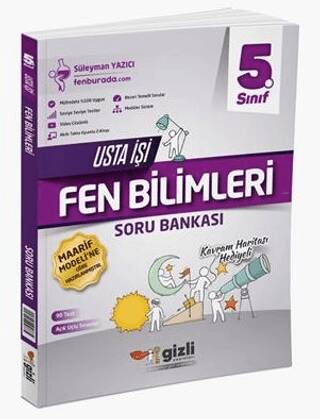 5. Sınıf Fen Bilimleri Usta İşi Soru Bankası - Süleyman Yazıcı kitap kapağı