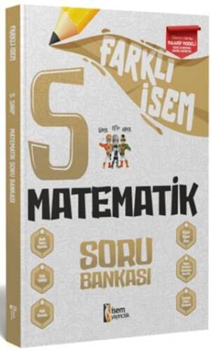 5. Sınıf Matematik Farklı İsem Soru Bankası - Kolektif kitap kapağı