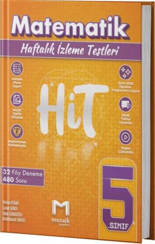 5. Sınıf Matematik HİT 32 Deneme Mozaik Yayınları - Caner Şener kitap kapağı