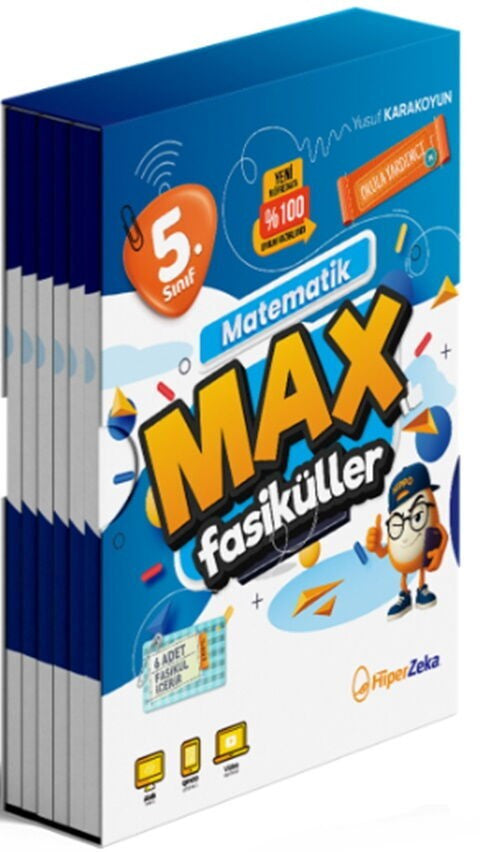 5. Sınıf Matematik MAX Fasikülleri Hiper Zeka Yayınları kitap kapağı