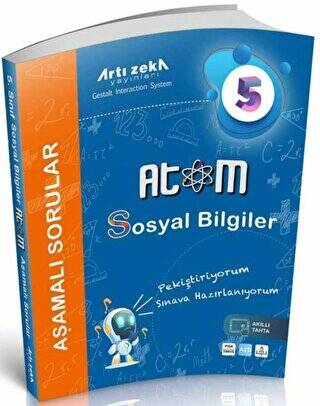 Artı Zeka Yayınları 5. Sınıf Sosyal Bilgiler Atom Aşamalı Sorular - Kolektif kitap kapağı