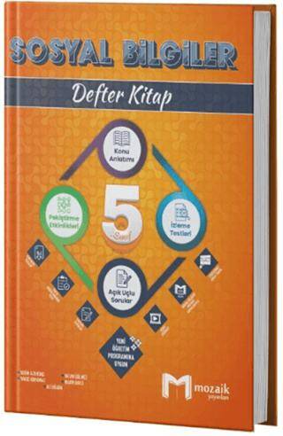 5. Sınıf Sosyal Bilgiler Defter Kitap Mozaik Yayınları - Yasin Altıntaş kitap kapağı