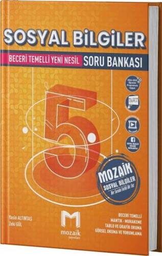 Mozaik Yayınları 5. Sınıf Sosyal Bilgiler Soru Bankası - Kolektif kitap kapağı