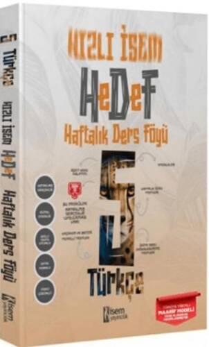 Hızlı İsem Hedef 5.Sınıf Türkçe Haftalık Ders Föyü - Kolektif kitap kapağı