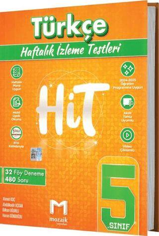 Mozaik Yayınları 5. Sınıf Türkçe HİT 32 Deneme - Bilhan Uğurlu kitap kapağı